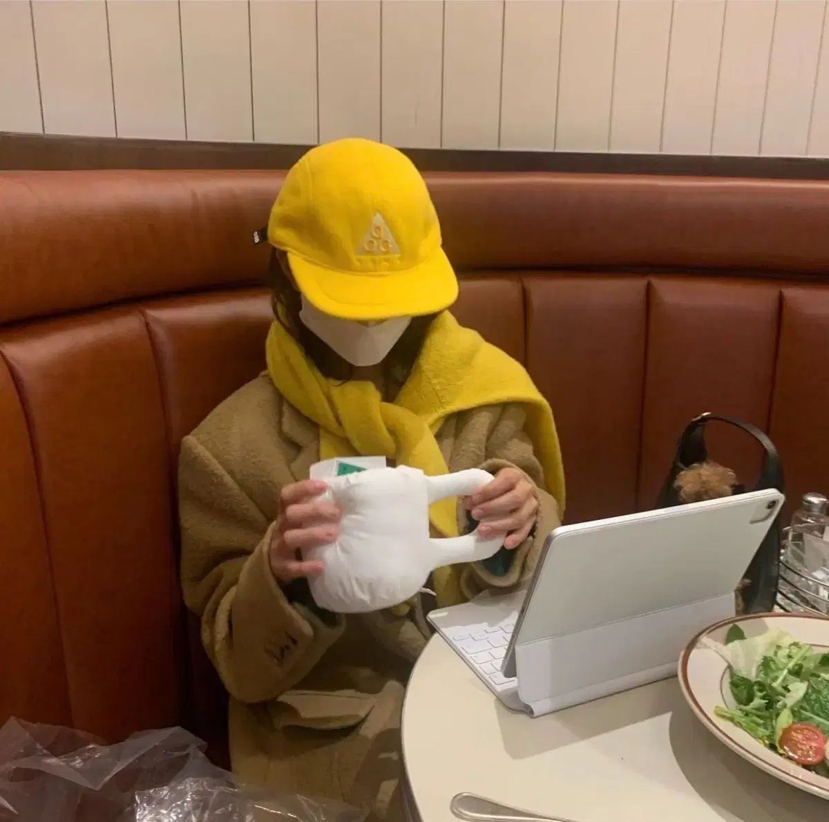 ハーレーオブスコットランド 쉐기독ニット レモンゼスト