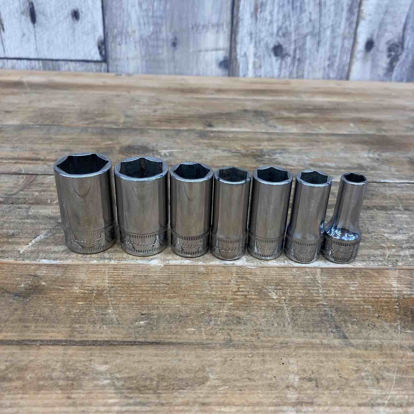 Snap on スナップオン セミディープソケット FSMS8 11 12 13 14 18 19 7点セット 東大和店