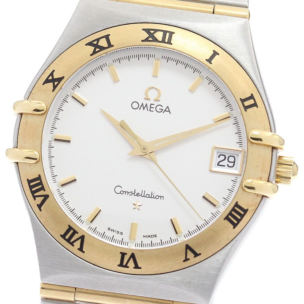 オメガ OMEGA 1212.30 コンステレーション YGベゼル デイト フルバー クォーツ メンズ _890245