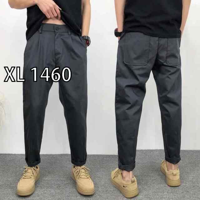 [XL 1460]メンズ  服  シンプル ファッション オシャレ 大人 かっこいい 大きいサイズ ストリート 紳士服 カジュアル パンツ ストレート 無地 ワイド レッグ ドレープ 九分丈 パンツ