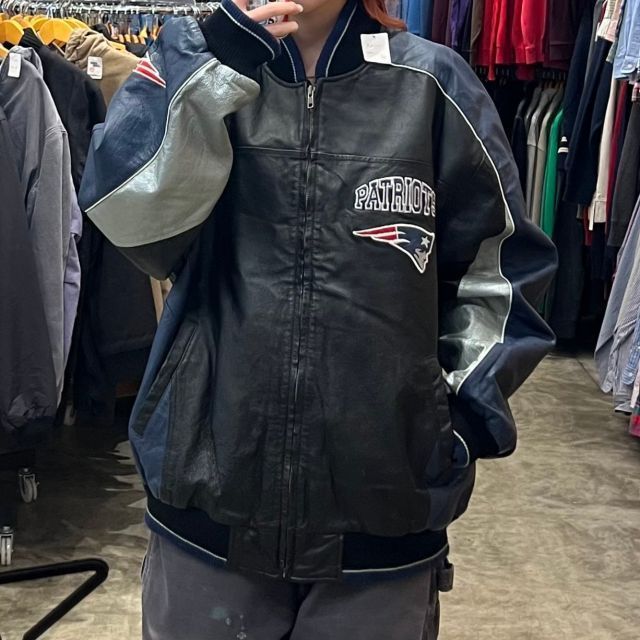 【NFL PATRIOTS / ペイトリオッツ】レザージャケット NFL PATRIOTS / ペイトリオッツ】レザージャケット - メルカリ
