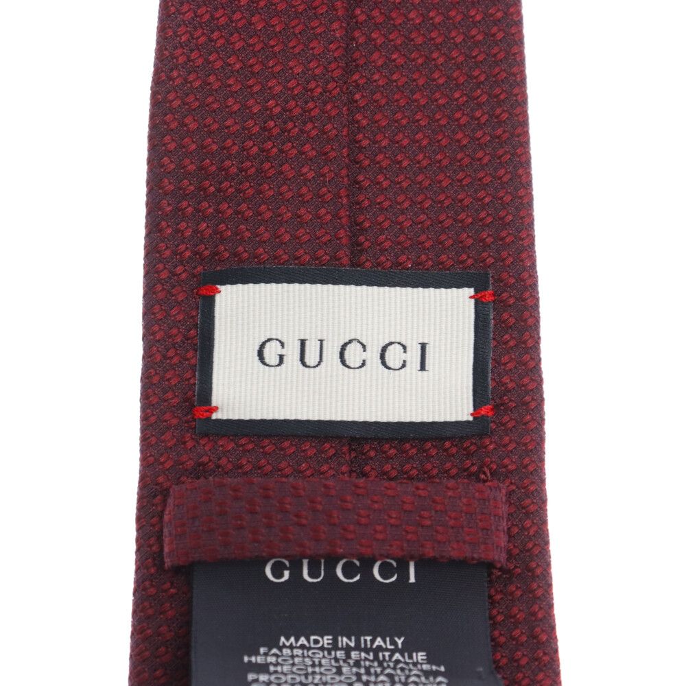 GUCCI (グッチ) シェリーライン BEE 刺繍 シルクネクタイ スーツ