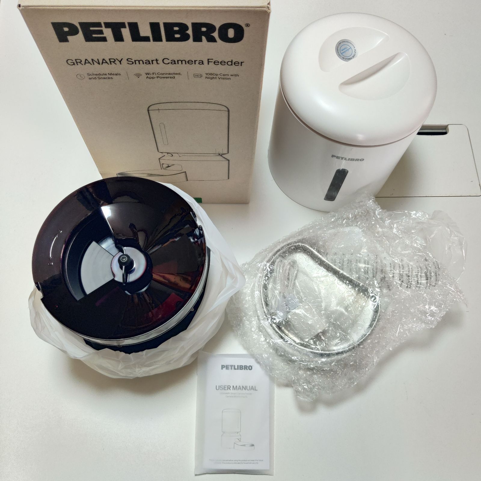 PETLIBRO 自動給餌器 猫 カメラ付き 自動餌やり器 1080P 暗視機能 Amazon | PETLIBRO 自動給餌器 猫 カメラ付き 自動餌やり器