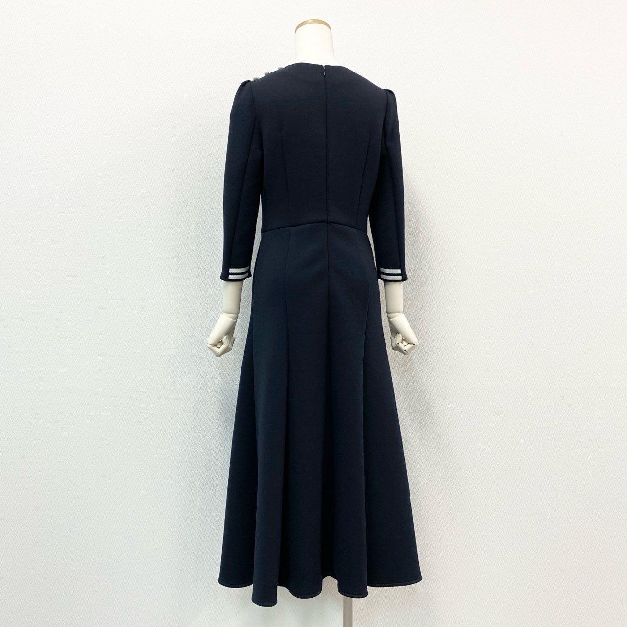 ボーダーズアットバルコニー　ロングワンピース　フレア　カットソー素材　ジャージー ボーダーズアットバルコニー ロングワンピース フレア