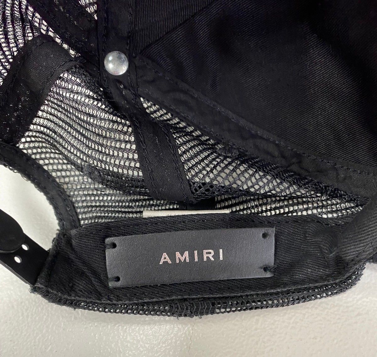 AMIRI アミリ 3スター メッシュキャップ ブラック　SSENSE購入品 アミリ AMIRI 3 STAR TRUCKER HAT メッシュキャップ 帽子 メンズ