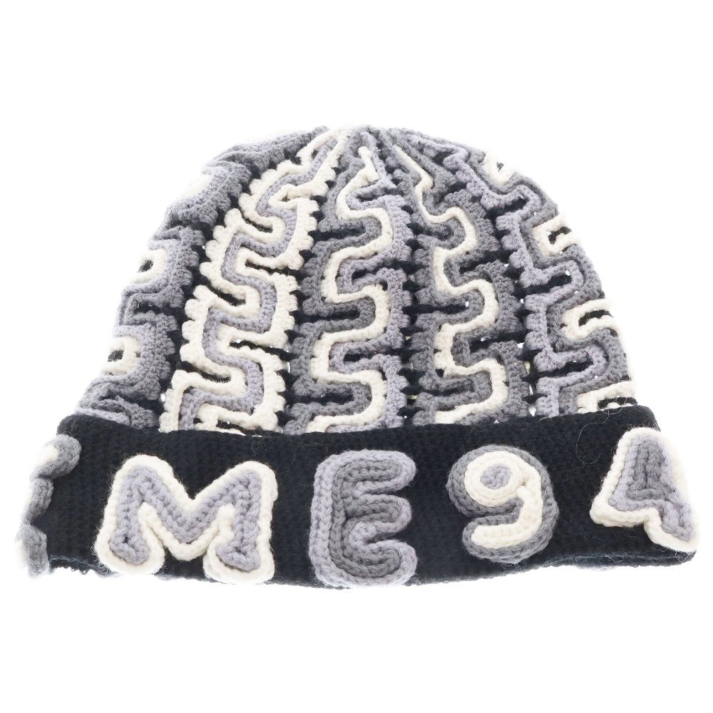 SUPREME シュプリーム 24AW Yarn Applique beanie ヤーン アップリケ ウール ニット ビーニー 帽子 ブラック/グレー/ホワイト SUPREME (シュプリーム) 24AW Yarn Applique beanie ヤーン アップリケ