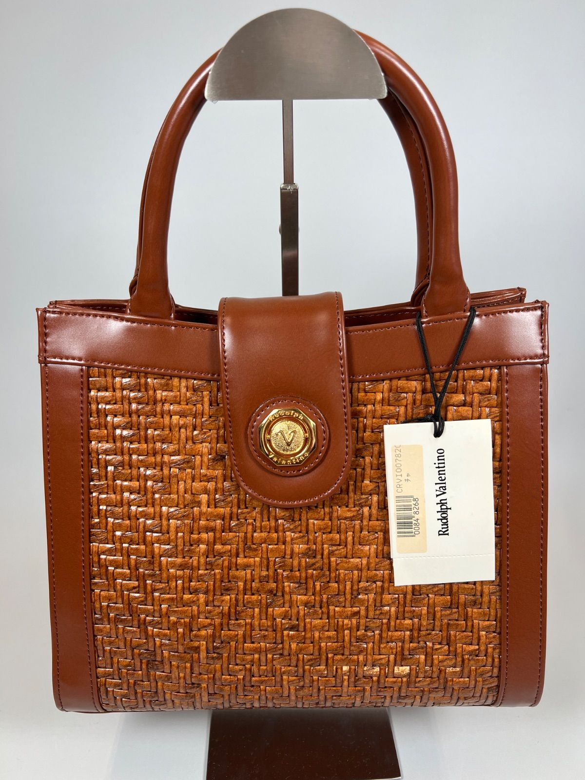美品 Rudoiph valentino ルドルフ ヴァレンチノ カゴバッグ - メルカリ