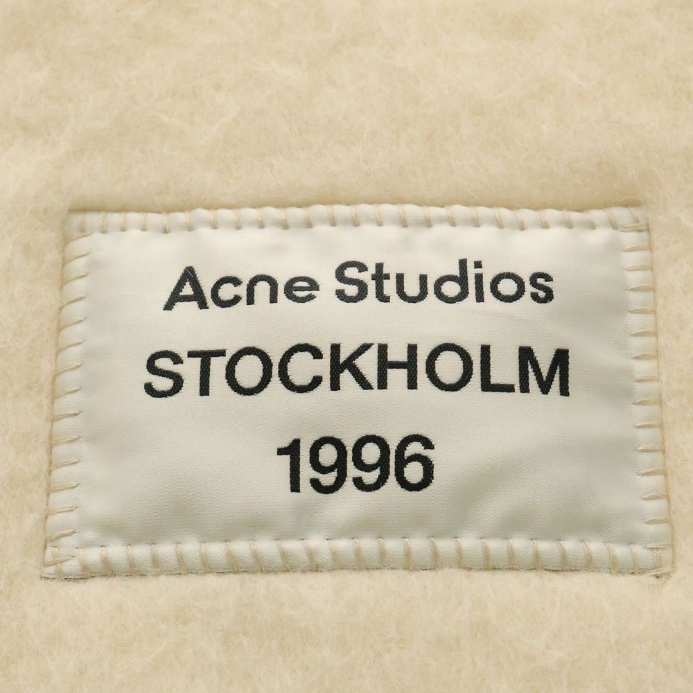 Acne Studios ベージュ フリンジマフラー Acne Studios ベージュ マフラー フリンジ付き