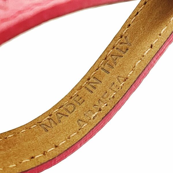 特典有 ブルガリ ストラップ フォンストラップ レザー 革 レッド 赤 シルバー金具 22190 BVLGARI 携帯ストラップ スクエア ループ チャーム キーホルダー ブランド小物 き