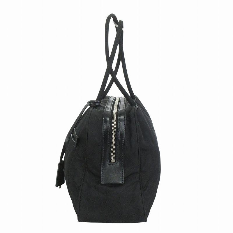 プラダ PRADA ミニボストン トートバッグ 三角プレート ナイロン
