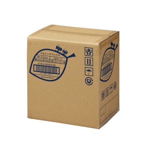 パ ストレッチフィルム１５μｍ ３００×５００ｍ １８巻4184-9941 カウネット