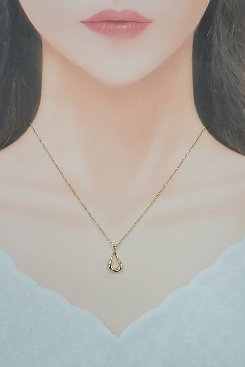 ティファニー オープンティアドロップ ネックレス K18イエローゴールド