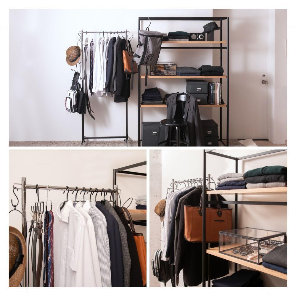 人気商品】ハンガーラック タマトシ スリム 省スペース 収納 業務用  