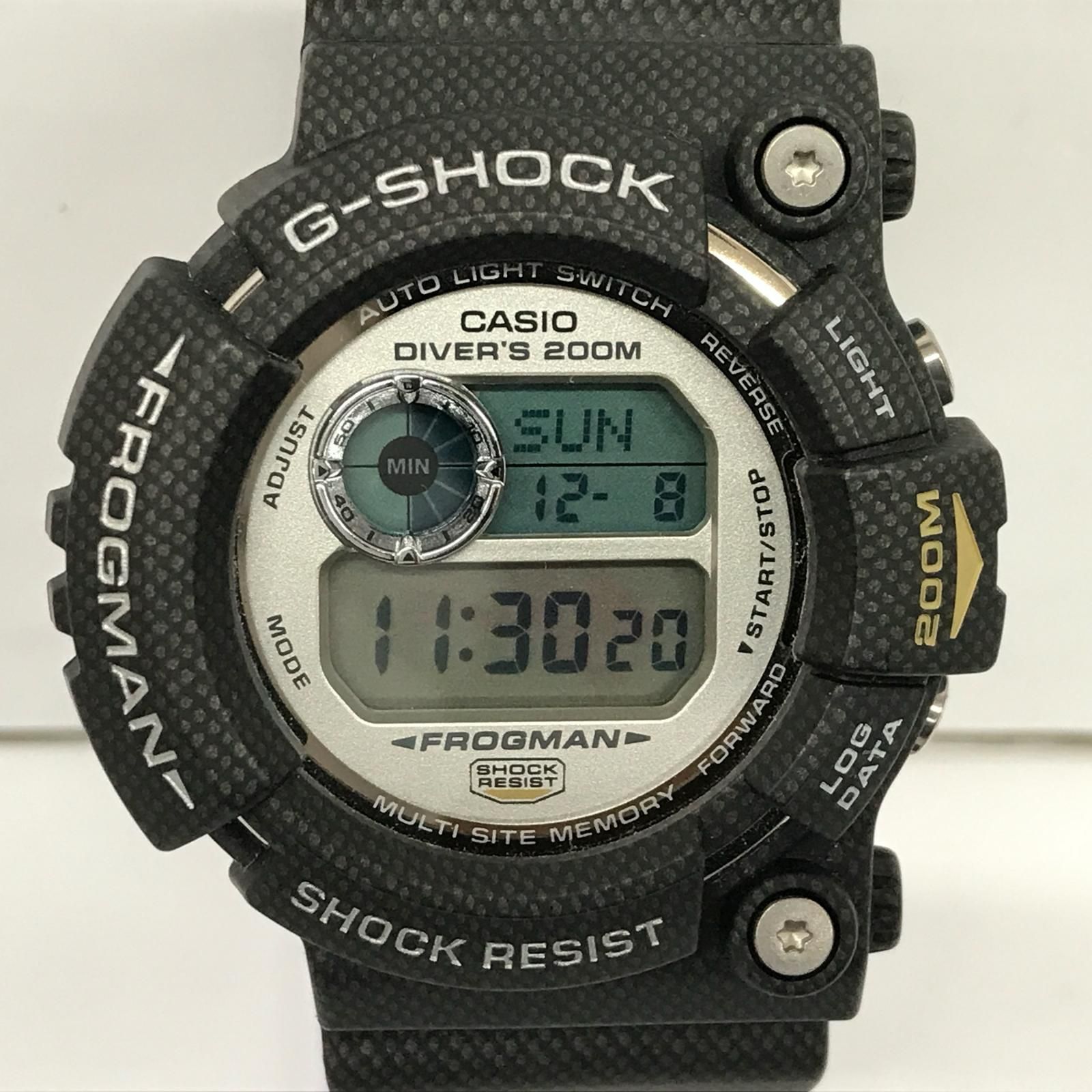 【加古川店】 中古 G-SHOCK | ジーショック 腕時計 FROGMAN フロッグマン GW-201 ブラック 【131】
