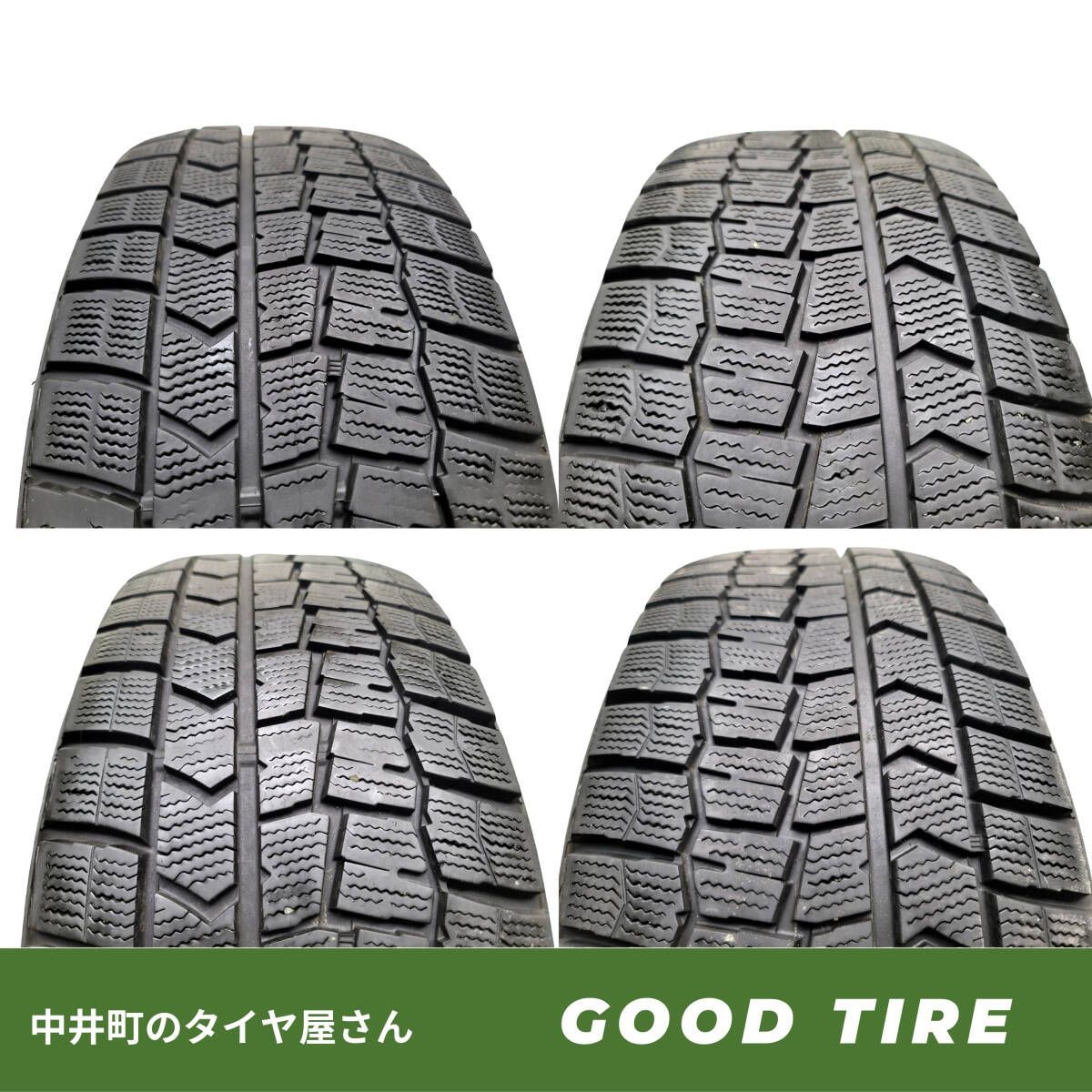 225 55R17 ダンロップ WINTER MAXX WM02 2019年製 冬用 4本セット 7分山 タイヤ タイヤ アルファード フーガ フォレスター 6887