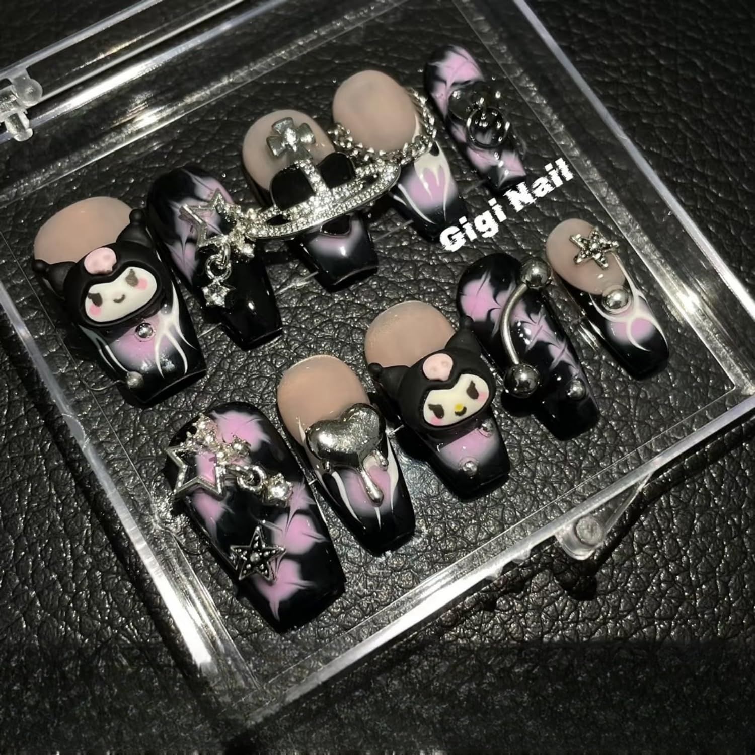 新品 Gulenvailo 70個 かわいいネイルアートチャーム デコパーツ