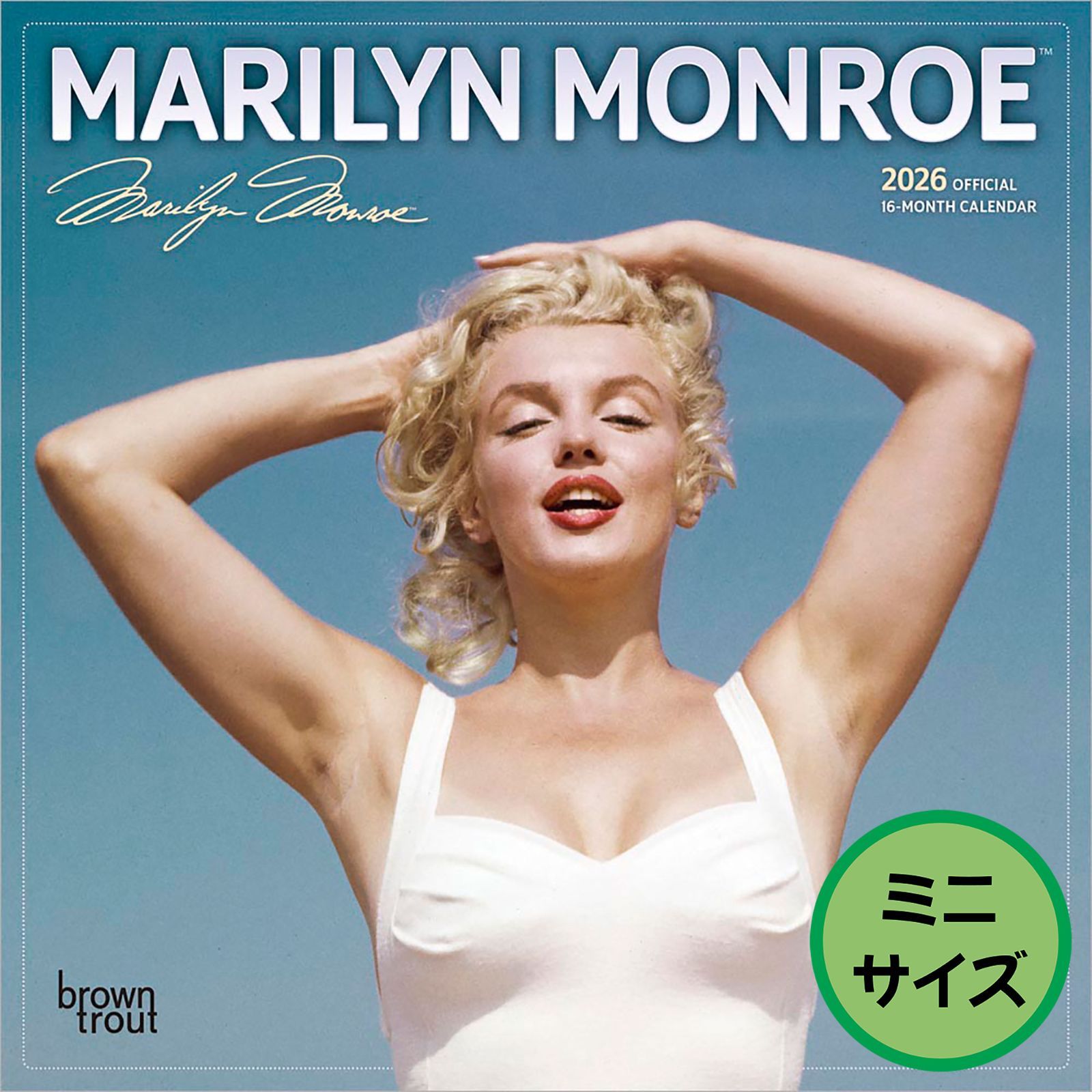 輸入版】2026年 マリリン・モンロー 壁掛けミニカレンダー