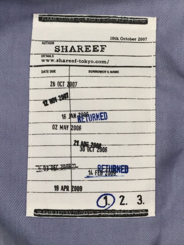 SHAREEF シャリーフ フロント刺繍レーヨンハーフスリーブシャツ ブルー ...