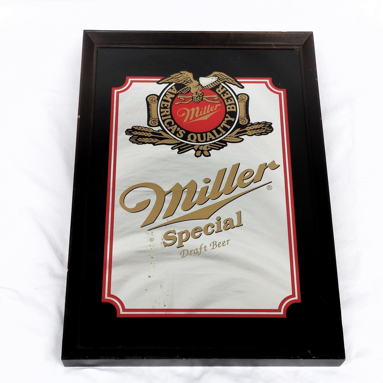 ビンテージ パブミラー Miller(ミラー) ビール Special Draft Beer 鏡