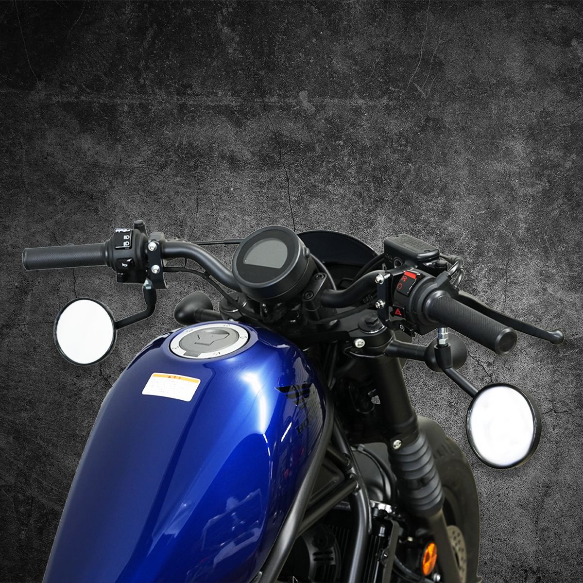  アンダーミラー　　レブル250 レブル250】手軽に純正ミラーをアンダー化LEDISHUN移設キット