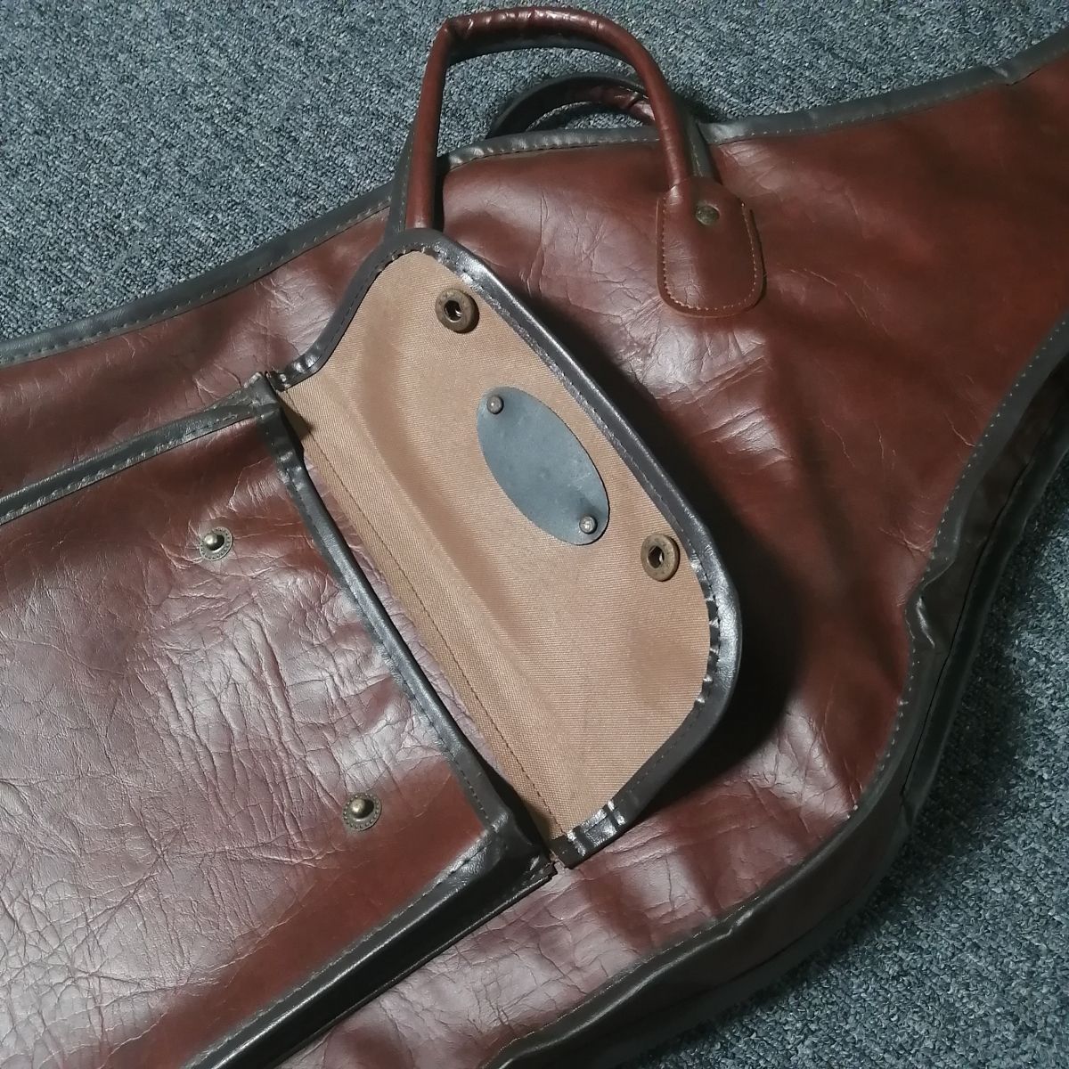 中古】SHIMOKURA 下倉楽器 エレキギターケース レザー 合皮