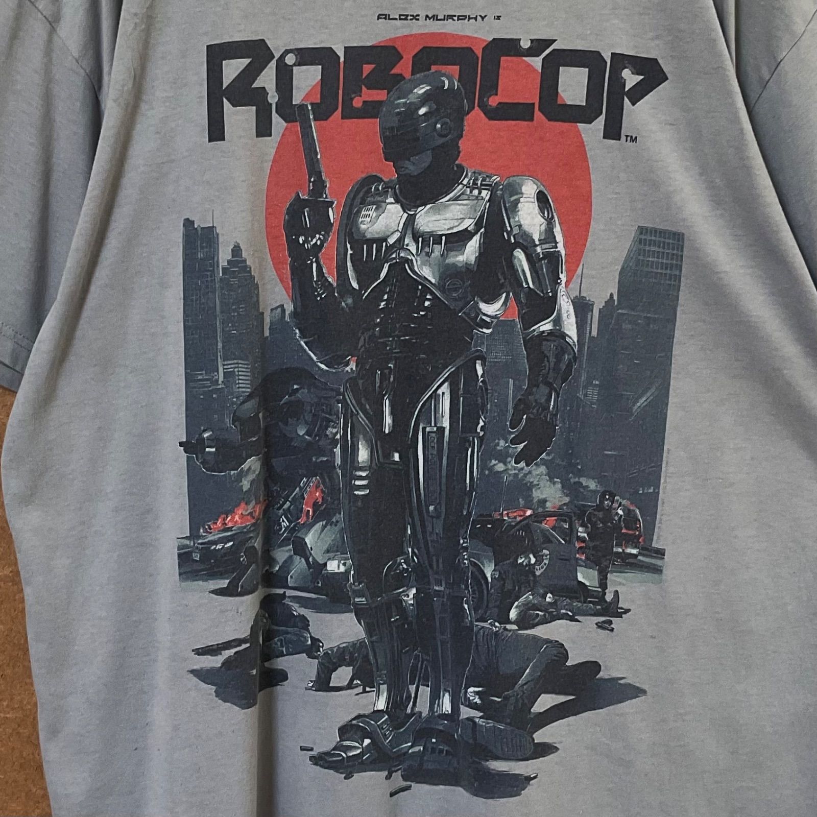 US古着 ロボコップROBOCOP ムービー イラストプリント ビッグサイズ 