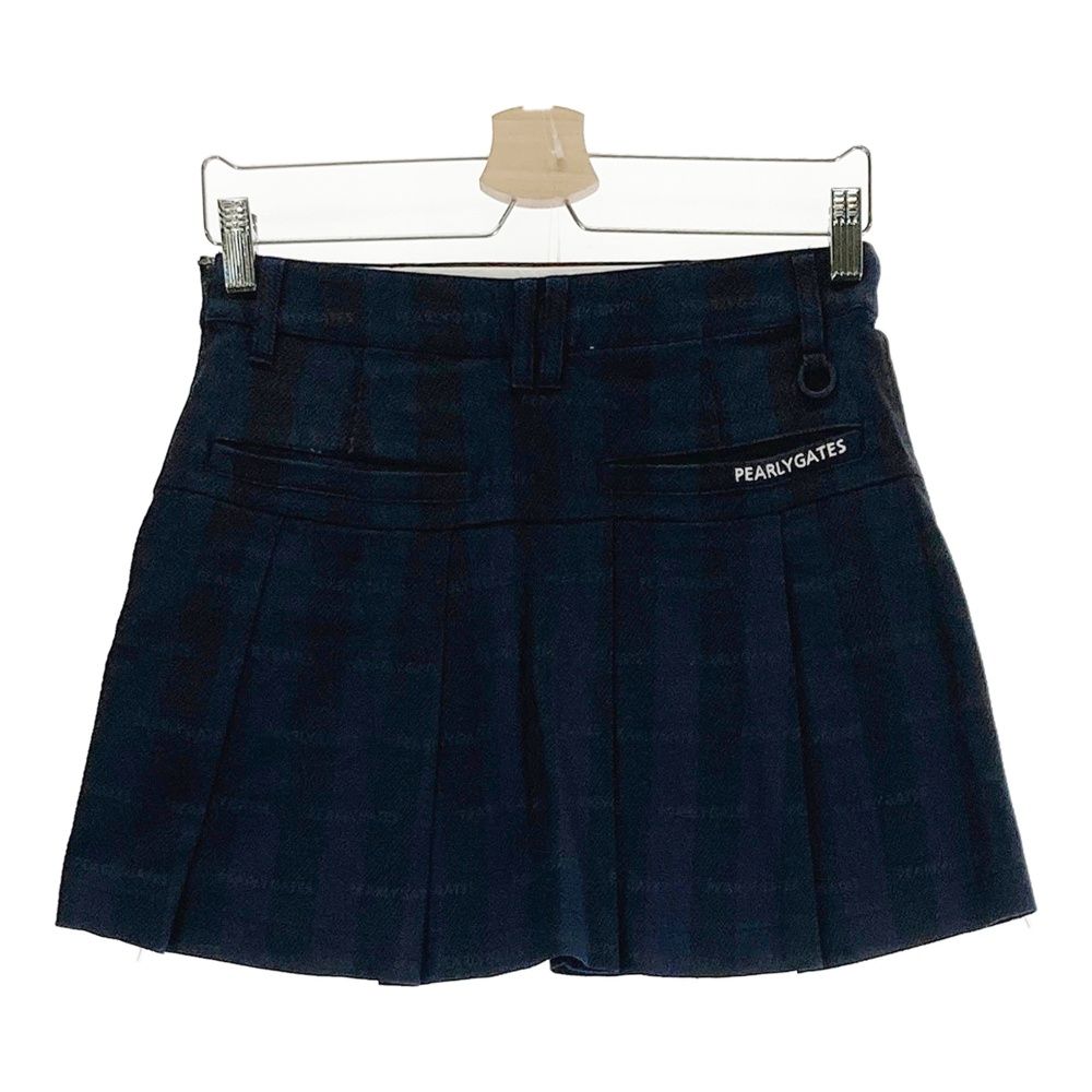 サイズ：0 PEARLY GATES パーリーゲイツ ストレッチ スカート ロゴ総柄