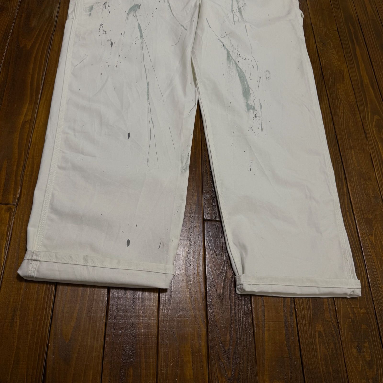 オーバーオール ペンキ加工