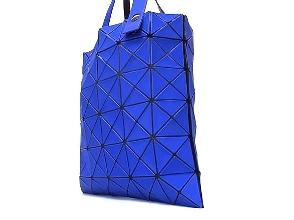 全品全国送料無料！ BAO BAO ISSEY MIYAKE バオバオイッセイミヤケ ルーセントマット PVC トート ハンドバッグ ショルダー ブルー系 FP5877 色とりどりの