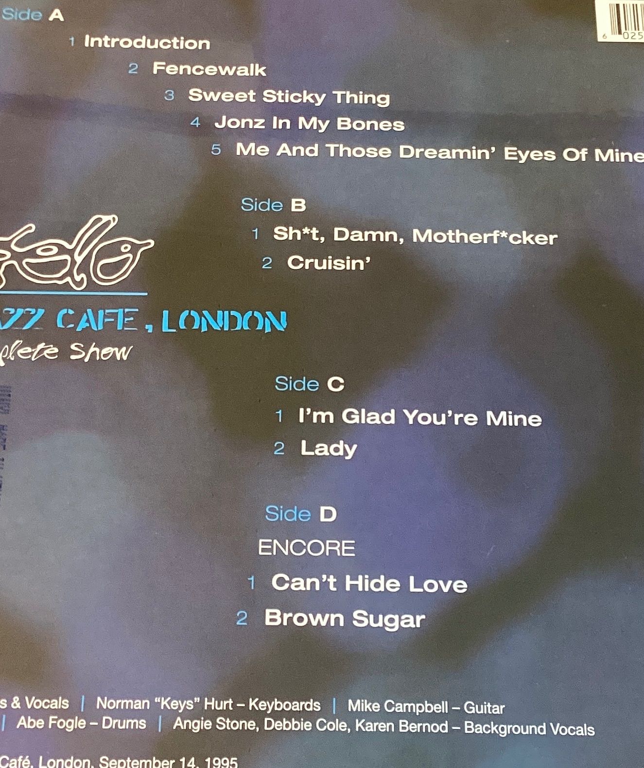 新品未開封ディアンジェロJAZZ CAFE LONDON ライブ盤2枚組レコード 新品未開封 D'Angelo LIVE AT THE JAZZ CAFE LONDON: THE