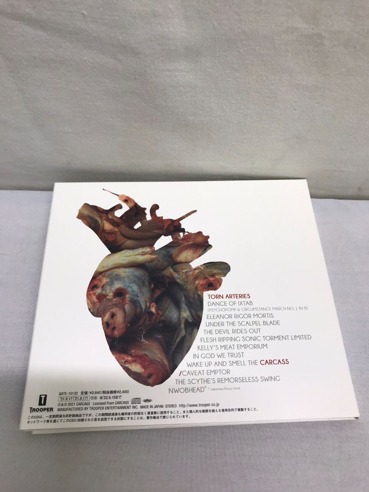 CD】カーカス トーン・アーテリーズ Carcass Torn Arteries - メルカリ