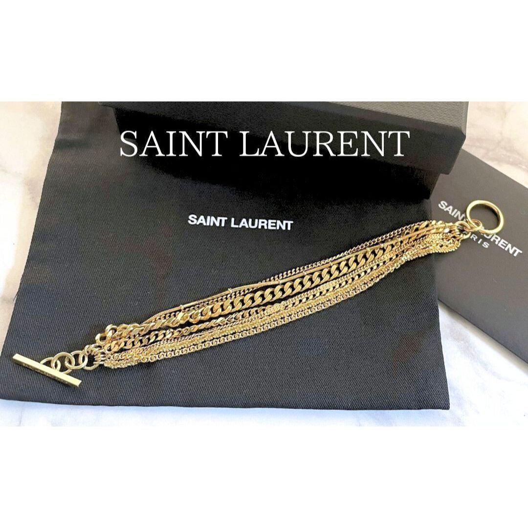 SAINT LAURENT サンローラン マルチチェーン ブレスレット