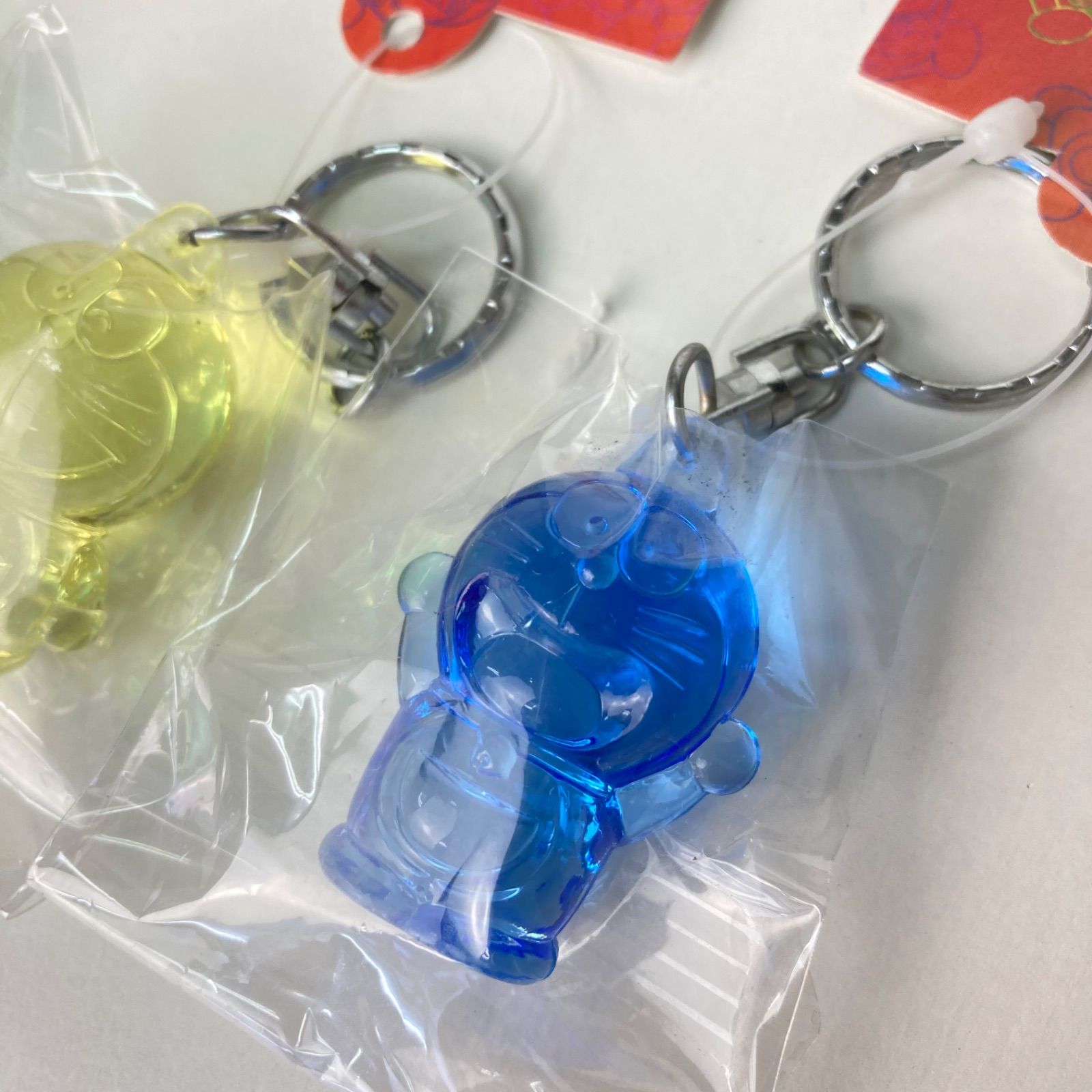 M0804C ドラえもん クリスタル人形 キーホルダー 5個 まとめ エポック