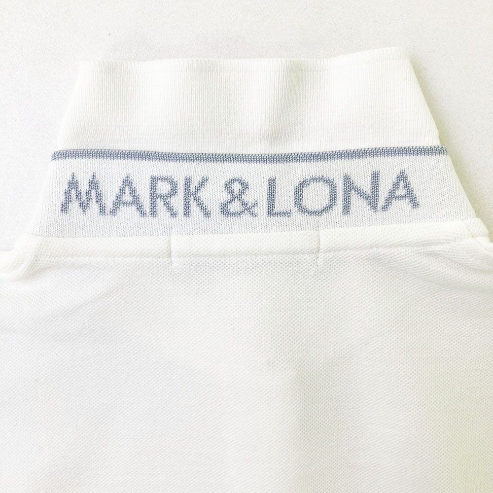 サイズ：M MARK&LONA マークアンドロナ 半袖ポロシャツ ホワイト