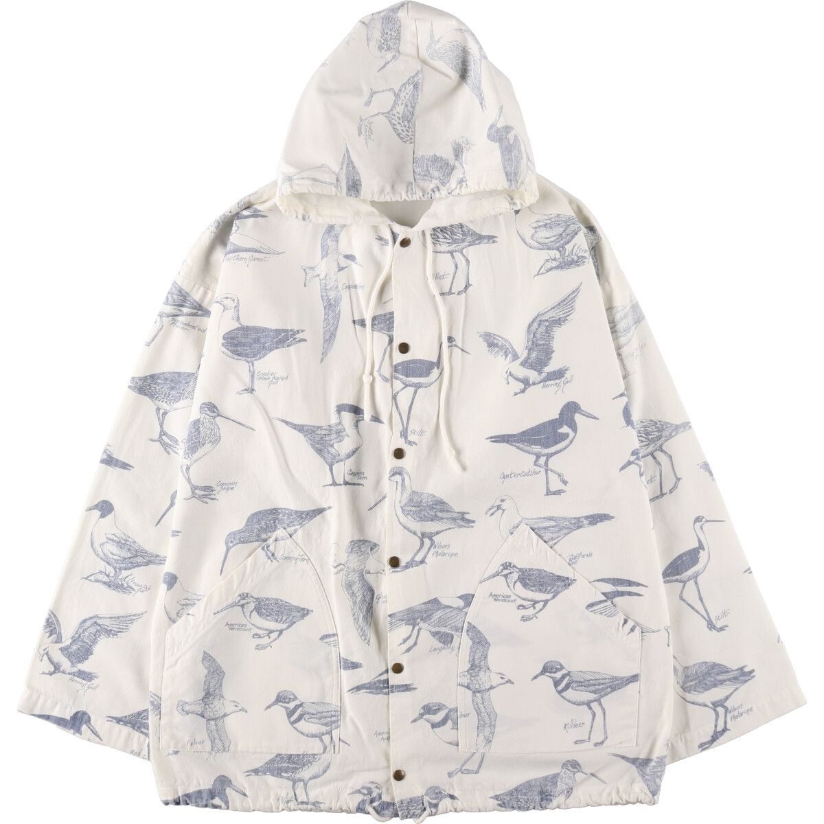 古着 80年代 ミシガンラグ MICHIGAN RAG CO. 鳥柄 コットンパーカー