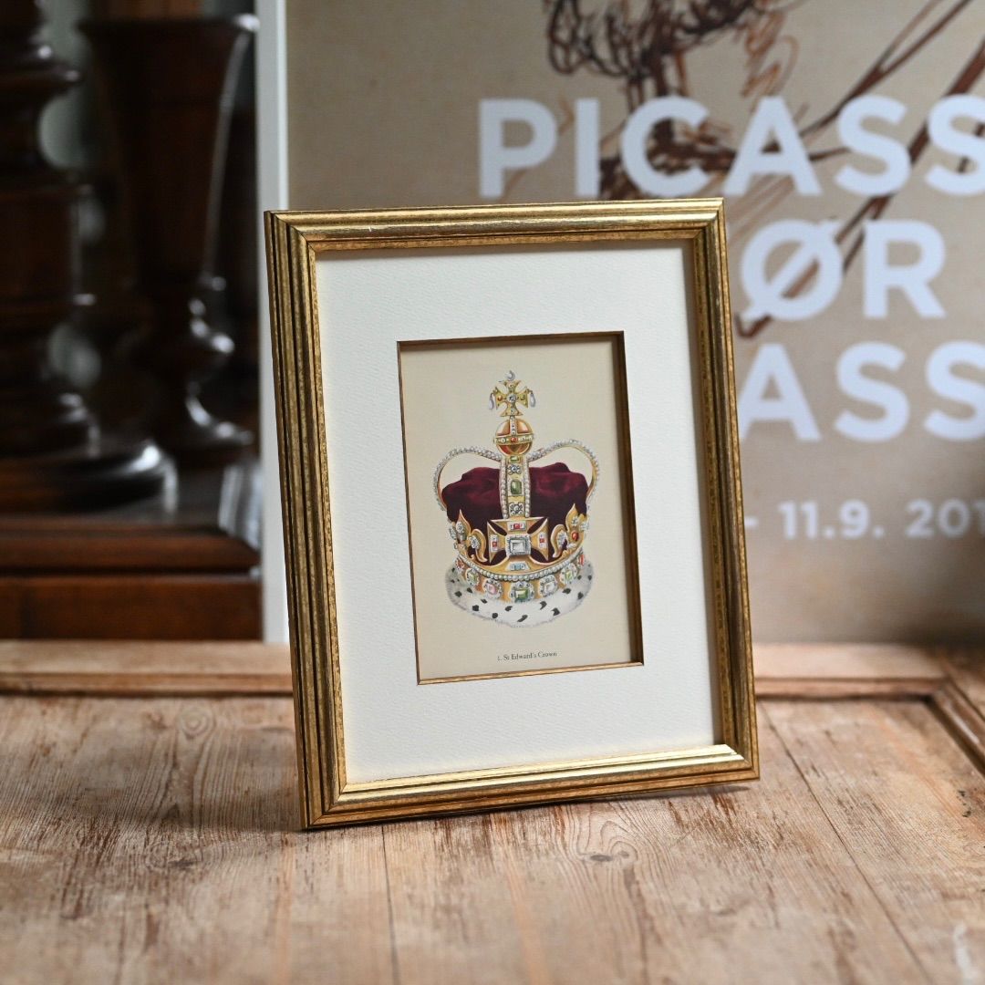 ヴィンテージフレーム「St.Edward's Crown 」希少なヴィンテージ図鑑