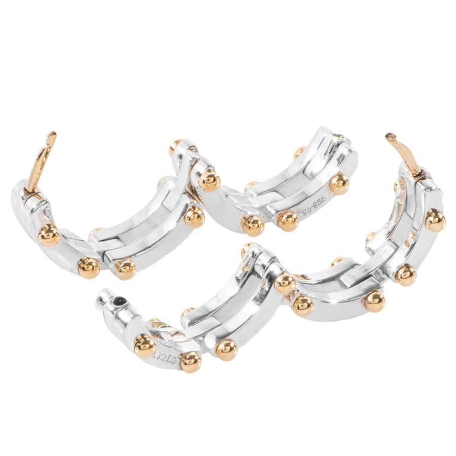 Tiffany & Co. ゲートリンク　フープピアス ティファニー TIFFANY ゲート リンク フープ ピアス SV YG 希少