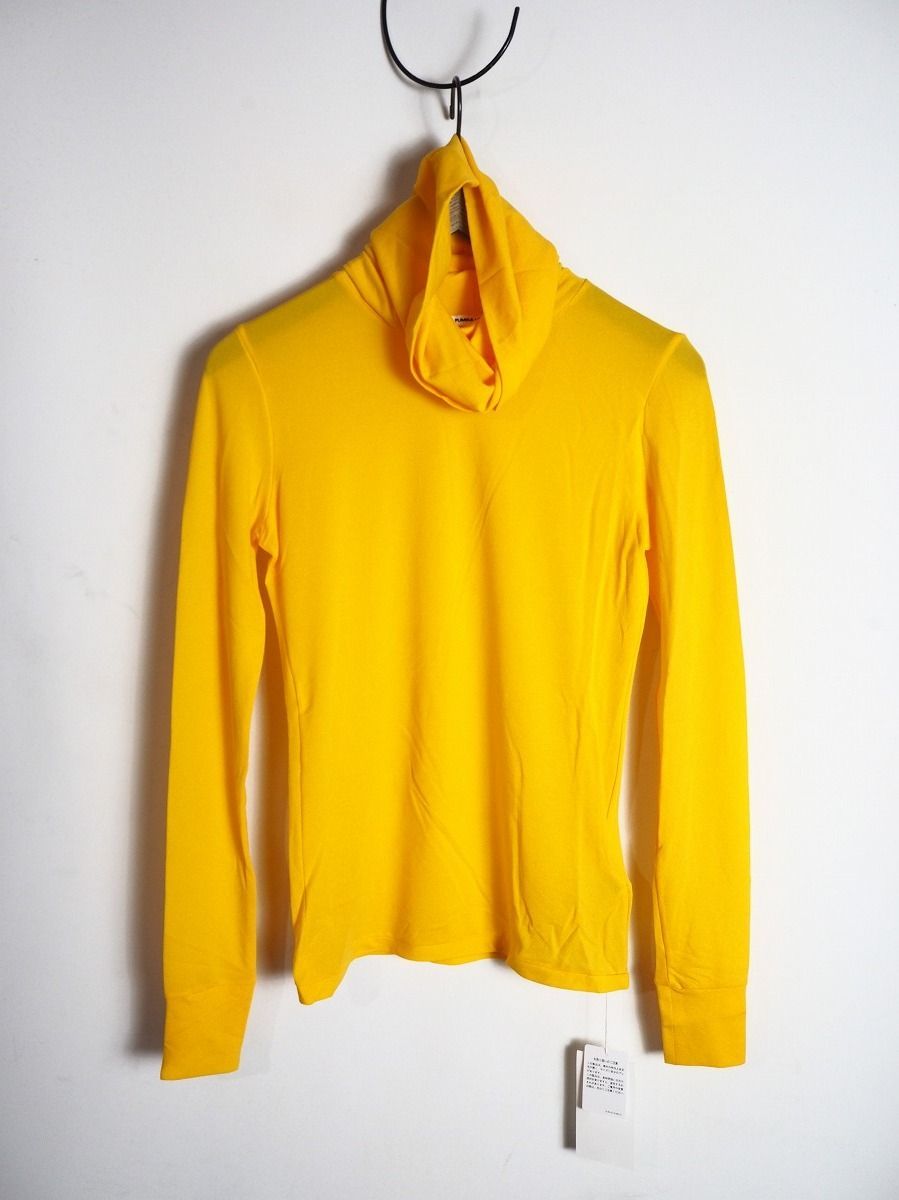 FUMIKA UCHIDAフミカウチダ FU-S-UW001 NYLON RIBBED NECK HOODED TOP タートルネック カットソー 長袖Tシャツ サイズL 黄1009O 2