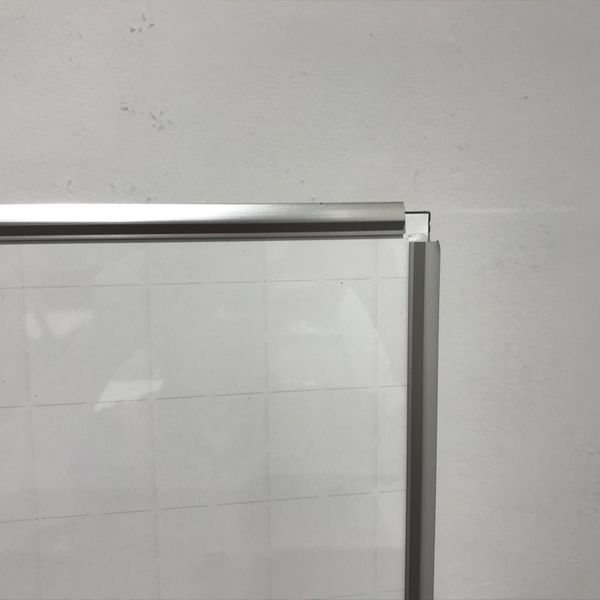 脚付ホワイトボード 両面式 片面暗線入り グレー