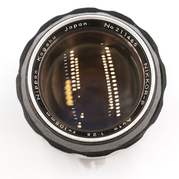 ニコン Nikon レンズ NIKKOR-P Auto 1：2.5 f＝105mm No.211465