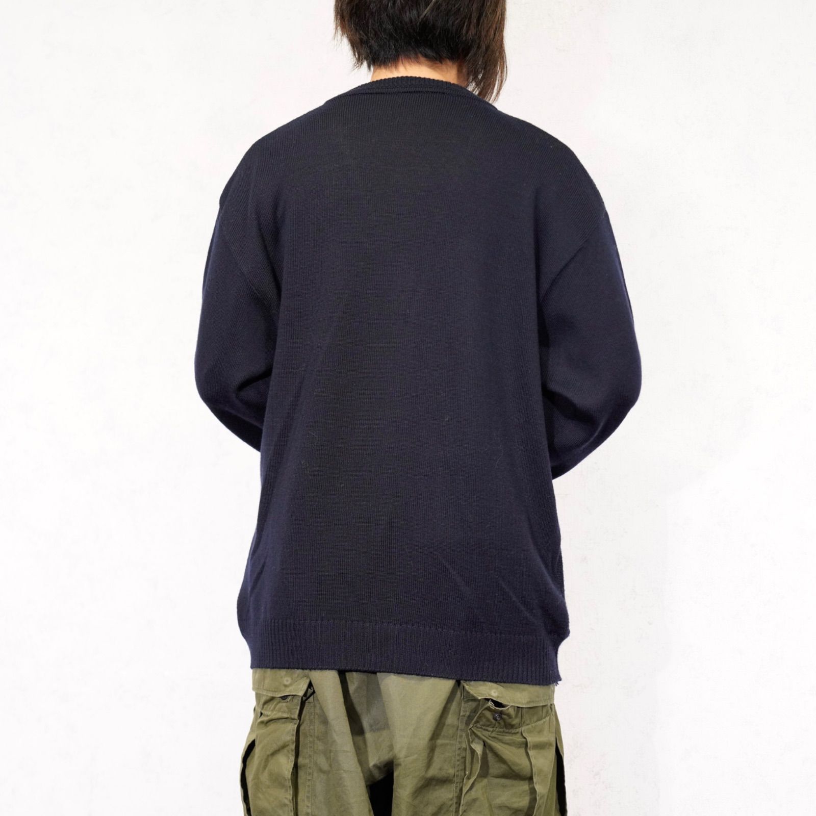 EU VINTAGE Emilio Abani PANEL EMBROIDERY DESIGN WOOL KNIT CARDIGAN|ヨーロッパ古着刺繍デザインウールニットカーディガン USTAUSTRALIA_COM_AU