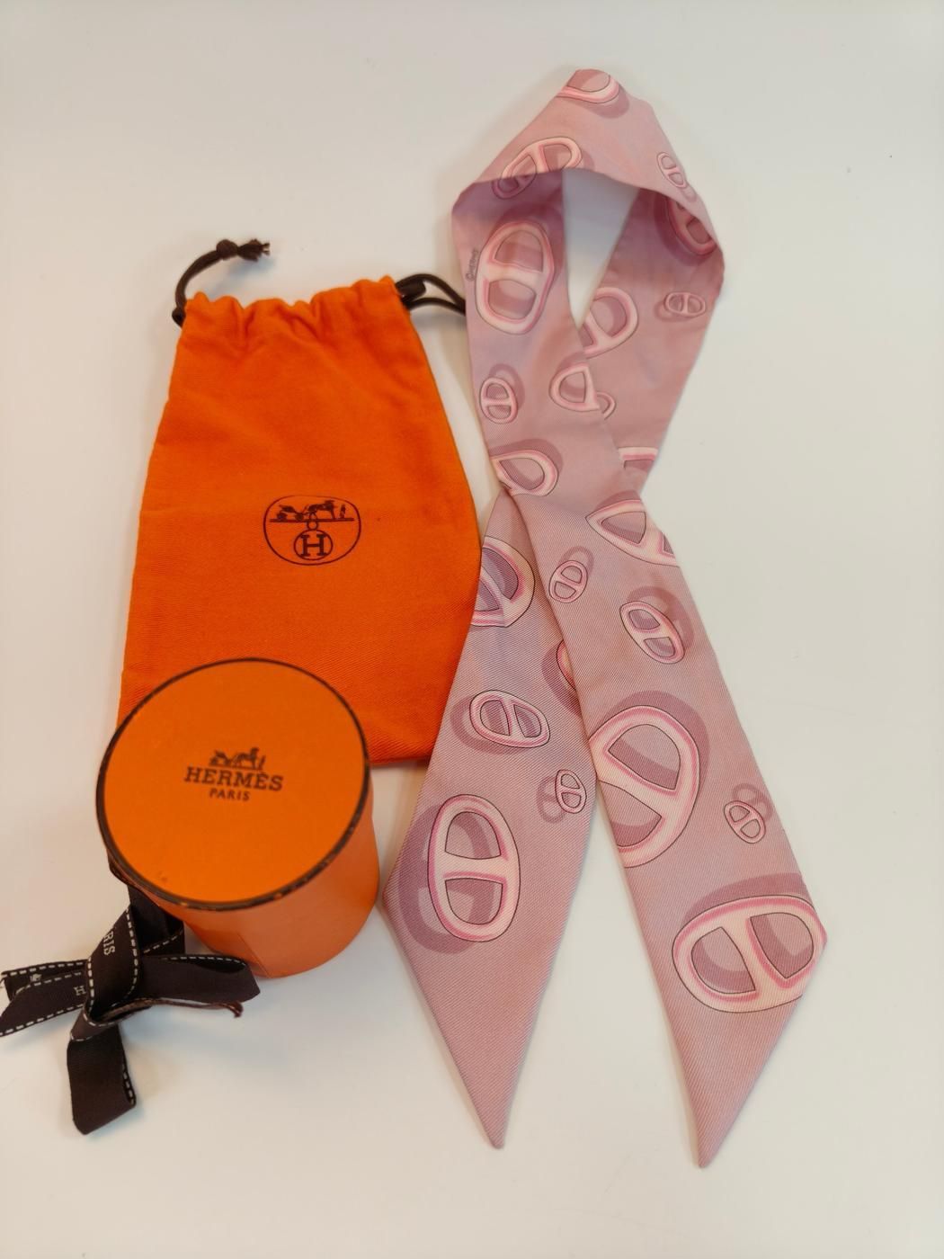 HERMES エルメス アニマル柄 ゼブラ ネクタイ シルク シマウマ ピンク