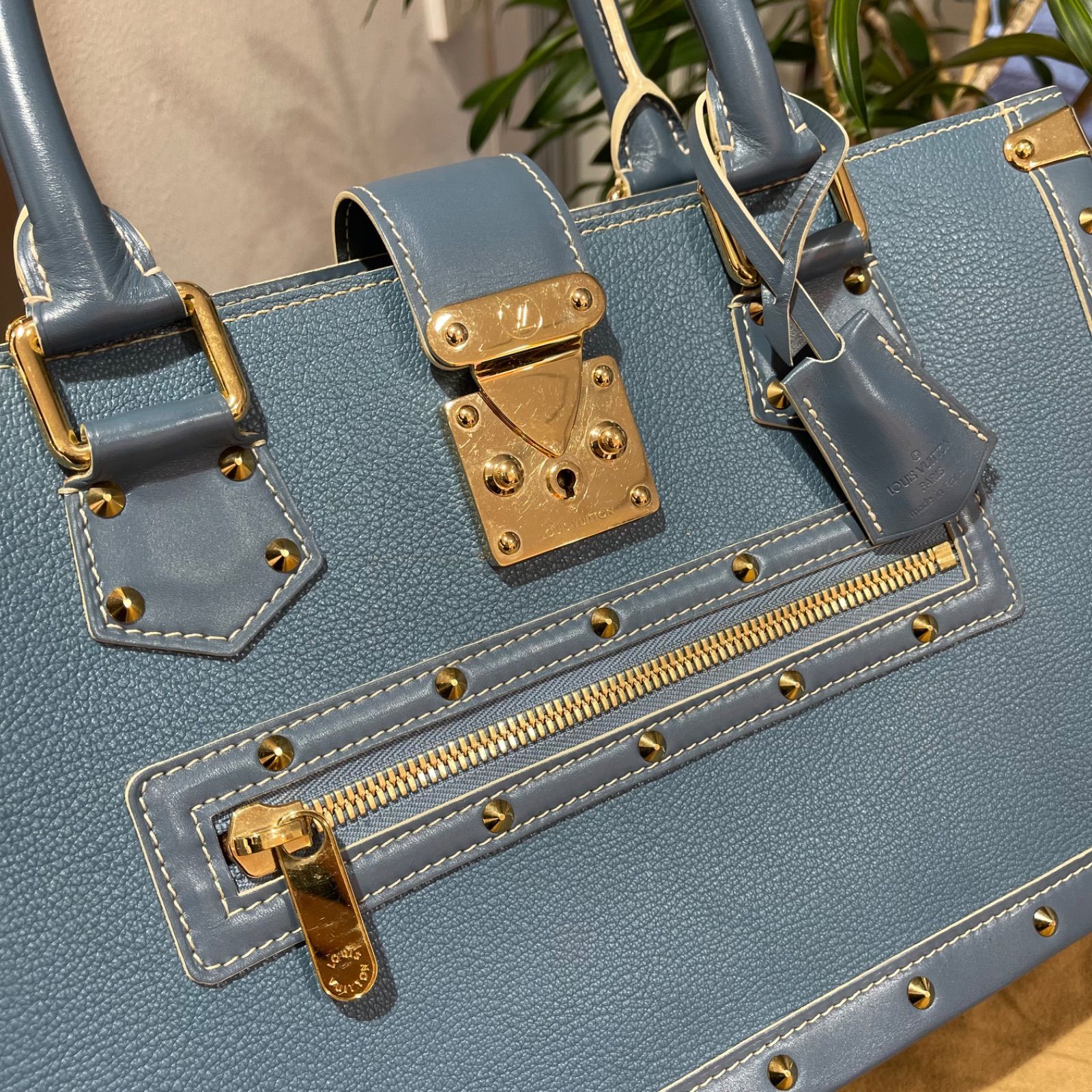 LOUIS VUITTON ルイヴィトン スハリライン ベルト ブルー LOUIS VUITTON ルイヴィトン スハリライン ベルト ブルー