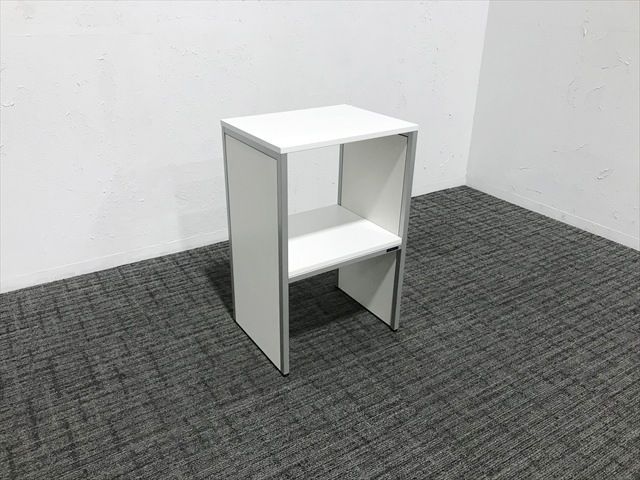 電話台 4L93 側板 スクエアタイプ オカムラ ホワイト
