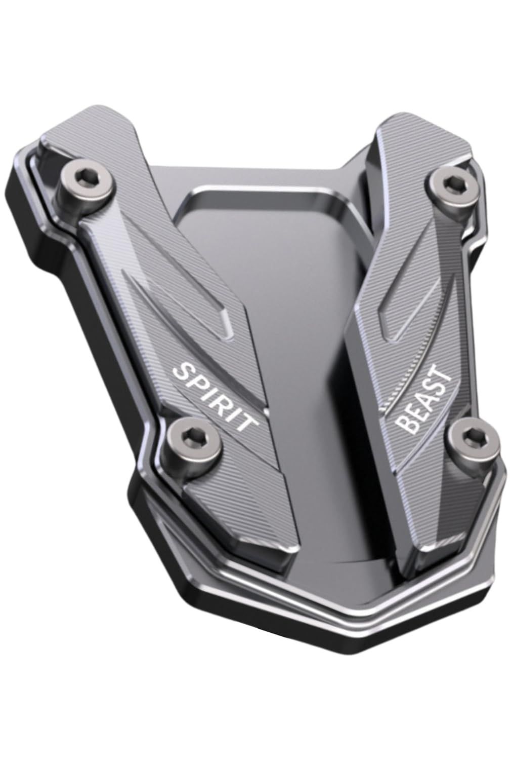 新品 KeiSquare スタンドプレート サイドスタンドボード サイドプレート サイドステップ スタンドプレート YAMAHA用 YZF-R3 MT-03 YZF-R25 MT-25 (チタン)