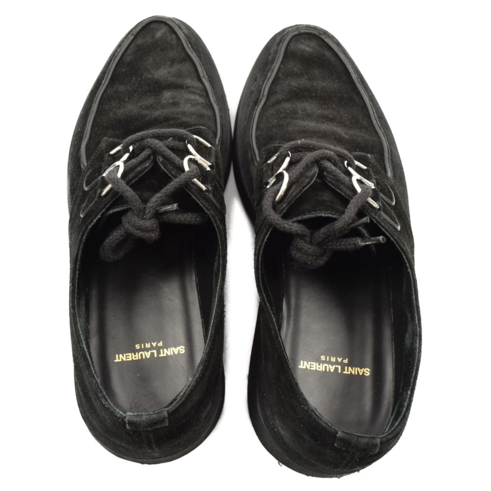 21AW⭐️未使用級⭐️サンローランパリ　テディスウェードダービーシューズ　41 21AW⭐️未使用級⭐️サンローランパリ テディスウェード