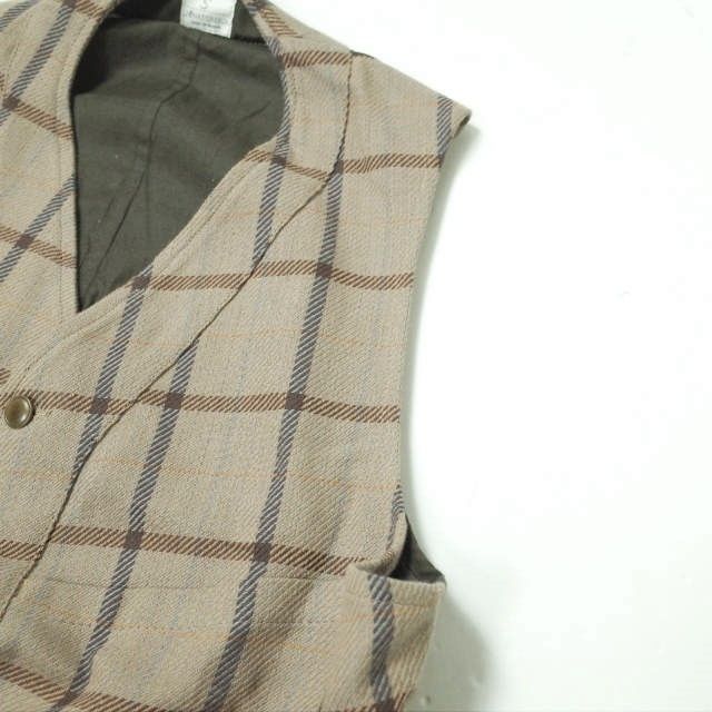 ANATOMICA アナトミカ フランス製 SAGAN VEST - COTTON PLAID コットン