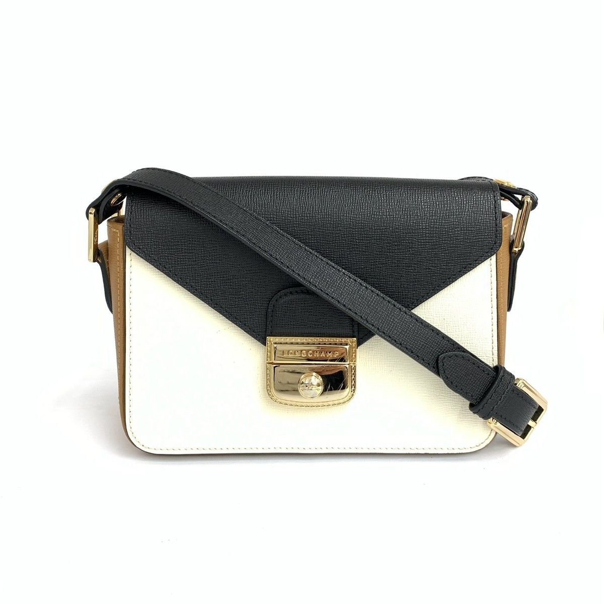 LONGCHAMP ロンシャン ルプリアージュエリタージュ レザー ブラック 