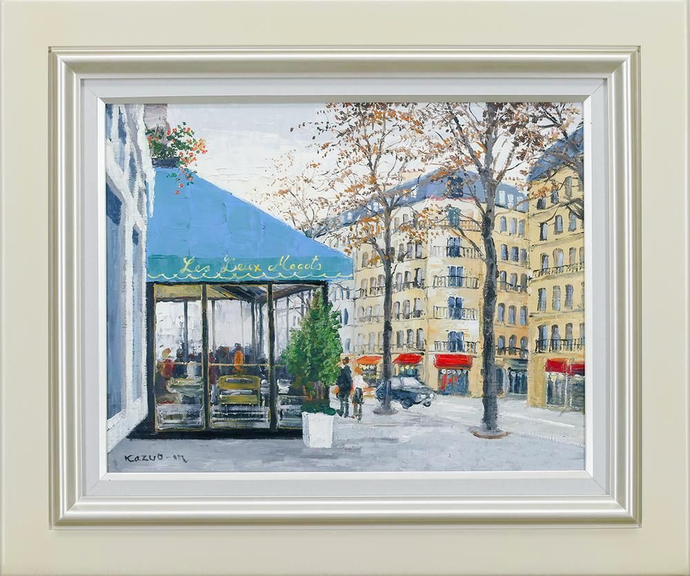 「真作」森下一夫　風景画　油彩画　額装　サイン有り　F6号 真作」森下一夫 風景画 油彩画 額装 サイン有り F6号 真作」森下