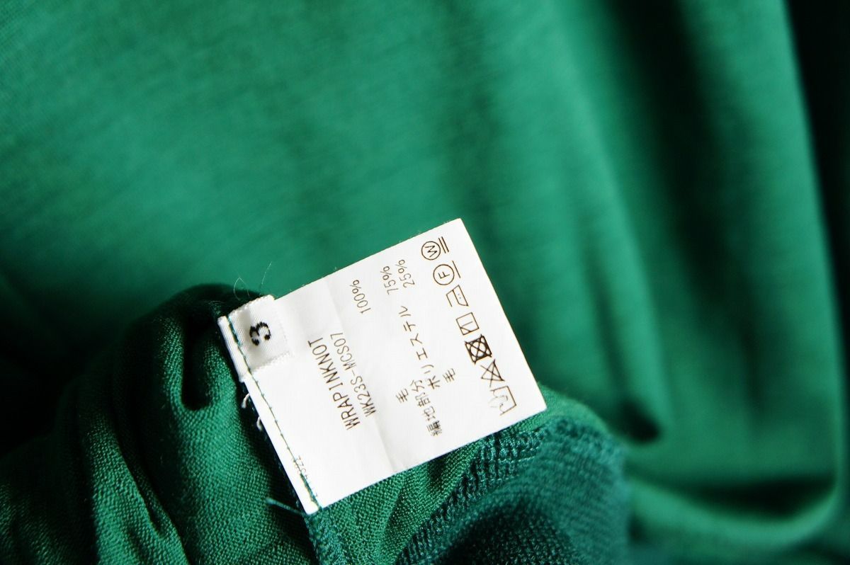 美品23SS WRAPINKNOT ラッピンノット WK23S-MCS07 Merino Wool L